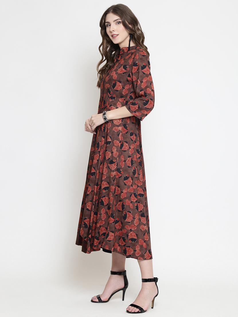 conversational asymmetric ethnic dress - 16659225 - Standard Image - 1