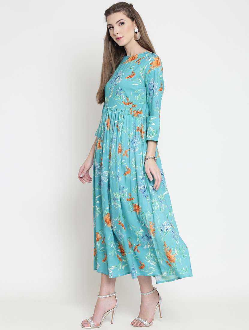 women's fit & flare floral dress - 16659339 -  Standard Image - 1