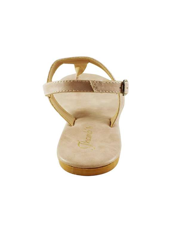 beige back strap sandals - 16659484 -  Standard Image - 1