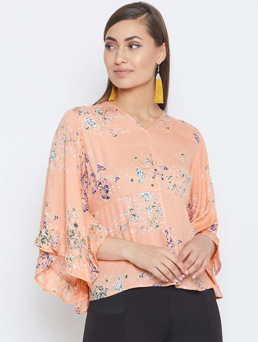 women's a line v neck top