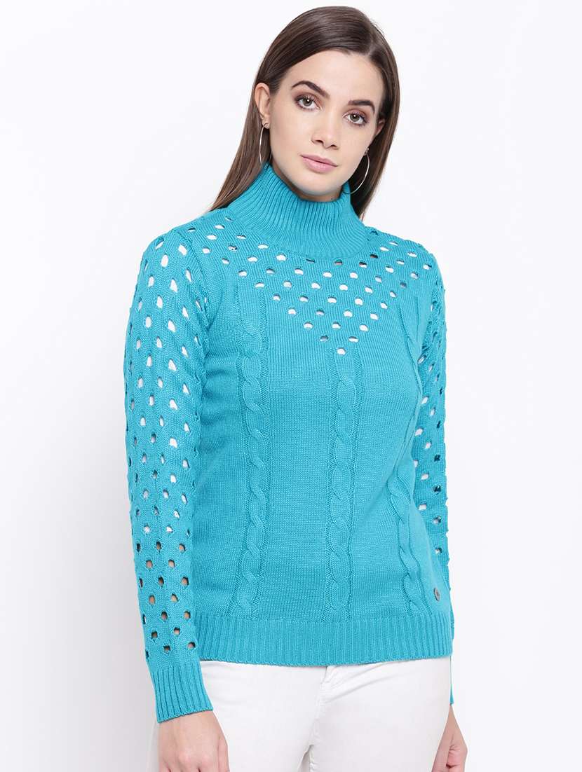 turtle neck long sleeved pullover