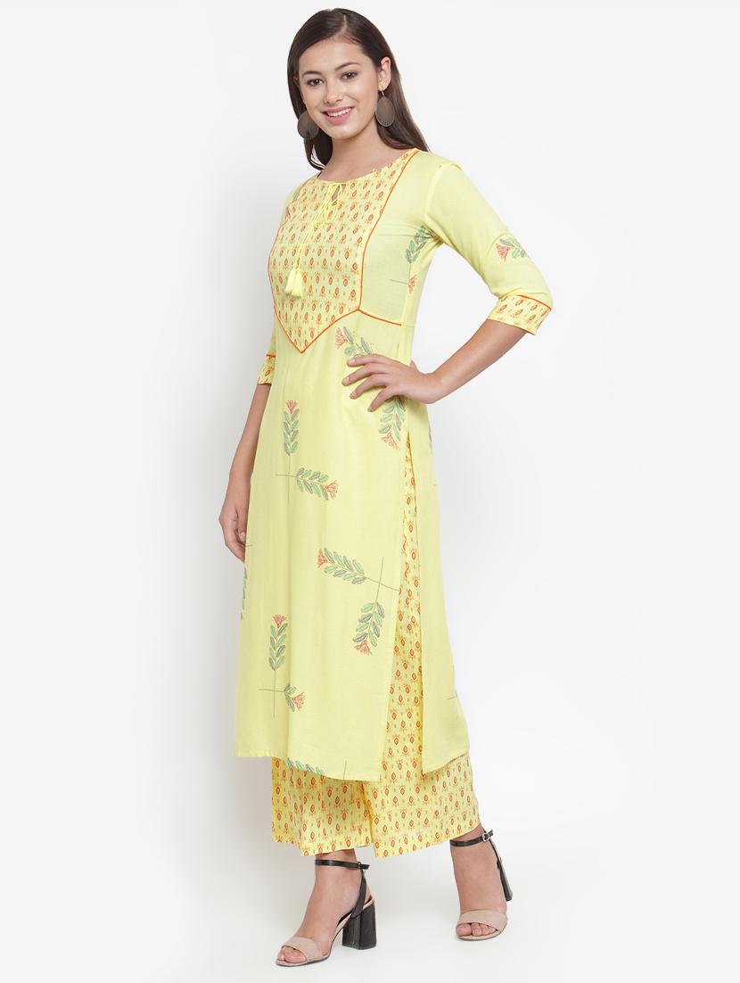 printed straight kurta  - 16663037 -  Standard Image - 1