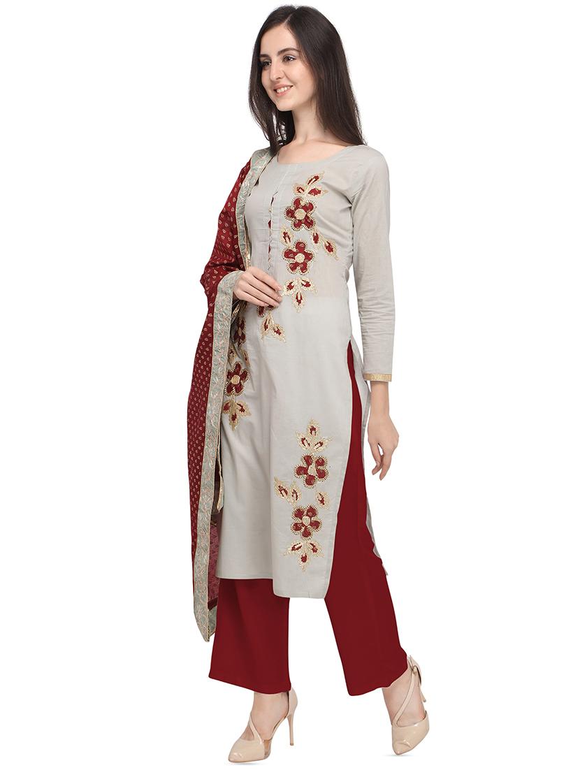 floral suits unstitched suit - 16665700 - Standard Image - 1