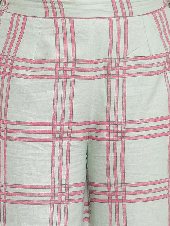 floral print straight kurta palazzo set - 16666424 - Standard Image - 4