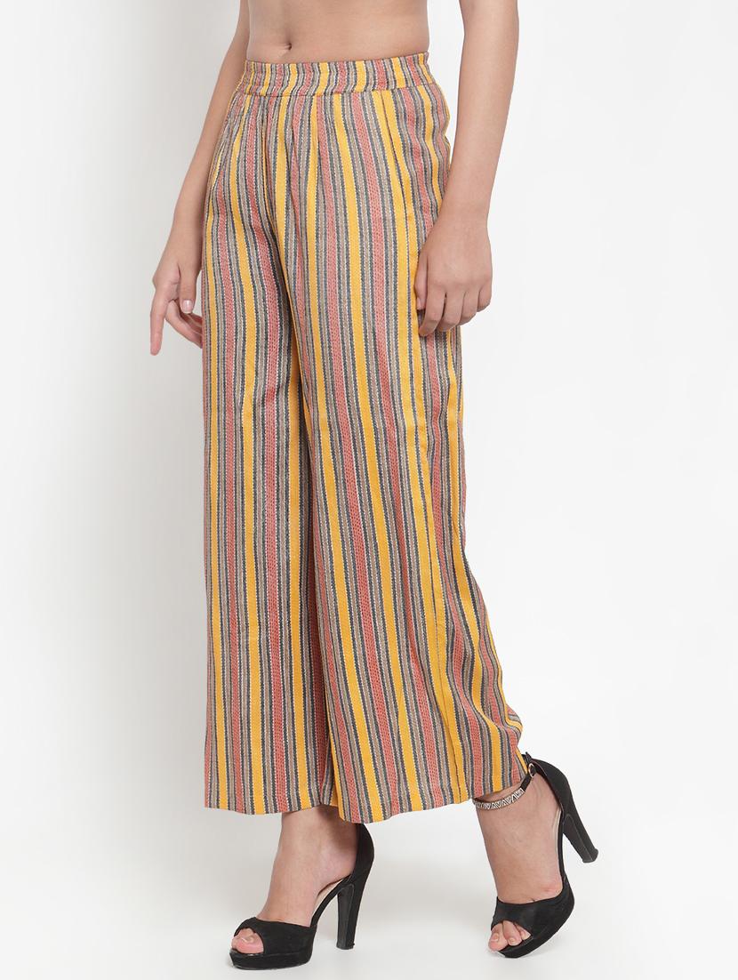 high rise striped palazzo - 16666541 - Standard Image - 1
