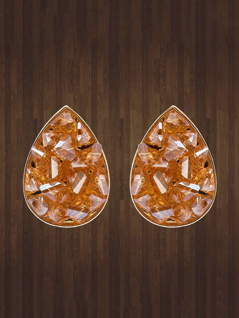 gold  tone gold studs earring