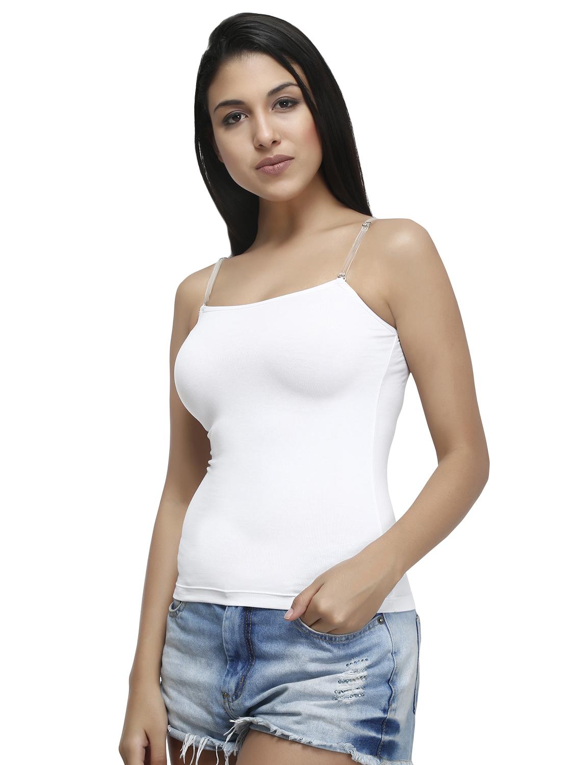 detachable strap solid camisole - 16667788 -  Standard Image - 1