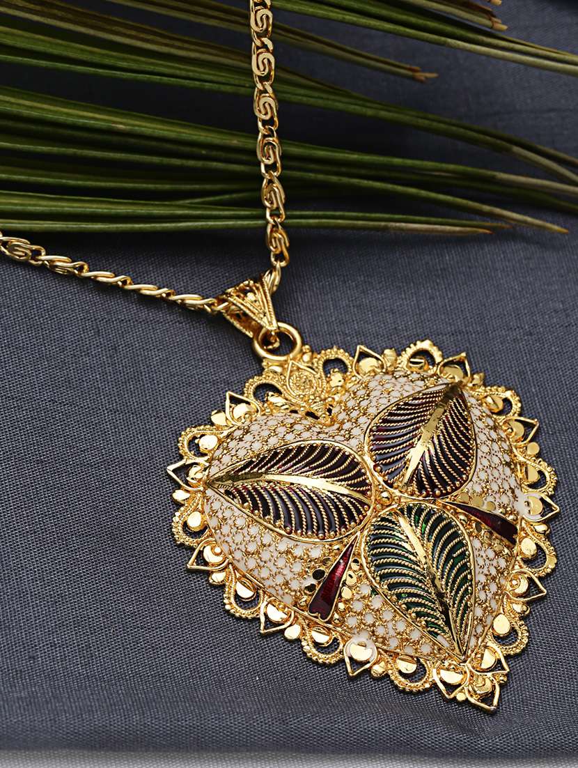 gold metal pendant