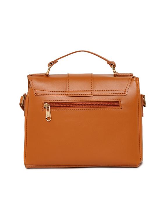 brown solid regular sling bag - 16668468 -  Standard Image - 1