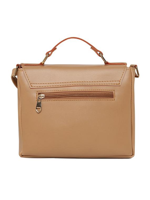 beige leatherette (pu) sling bag - 16668470 - Standard Image - 1