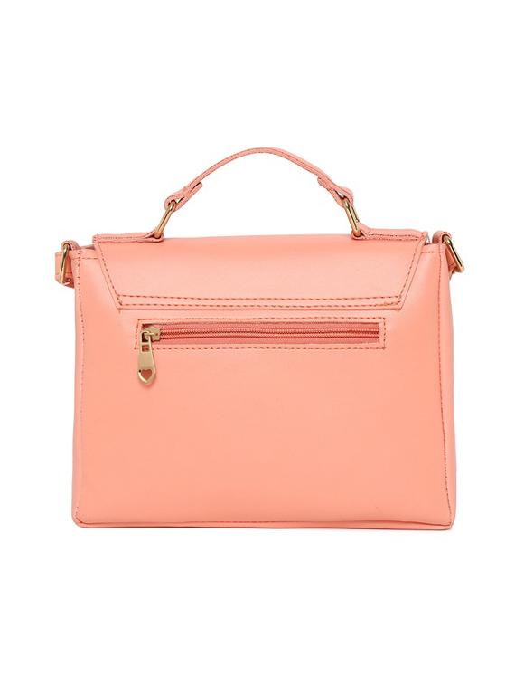 pink leatherette (pu) sling bag - 16668471 - Standard Image - 1