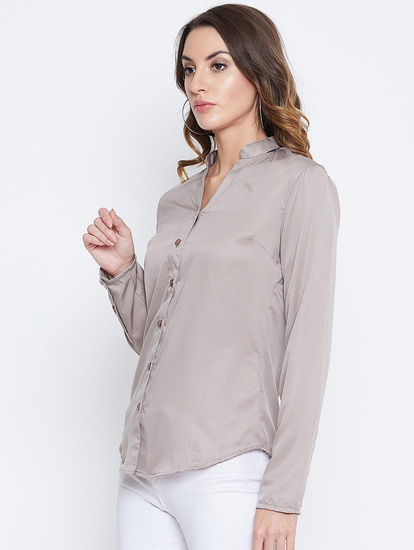 long sleeved solid shirt - 16669210 - Standard Image - 1