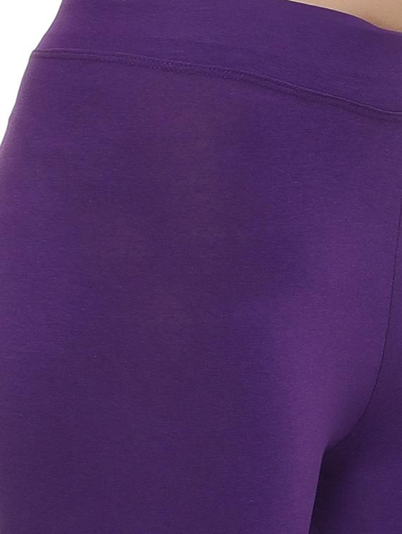 high rise solid sports capri - 16669276 - Standard Image - 4