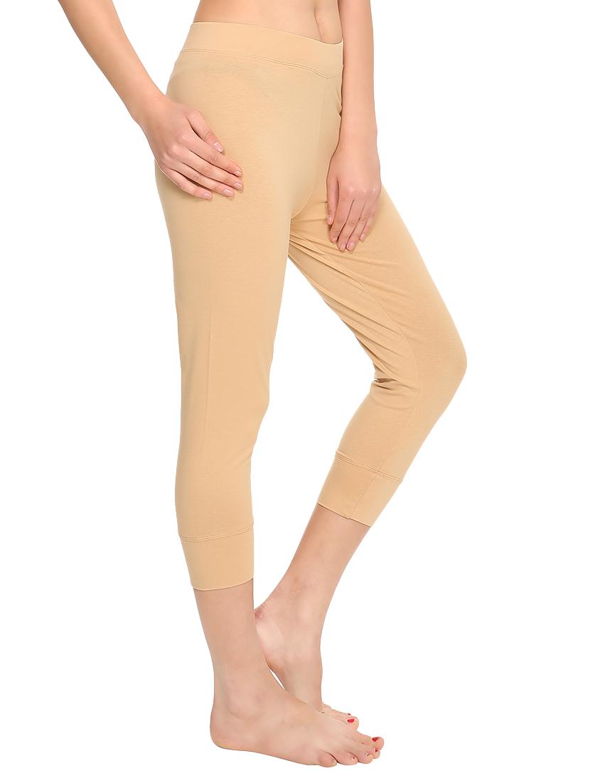high rise solid sports capri - 16669279 - Standard Image - 1