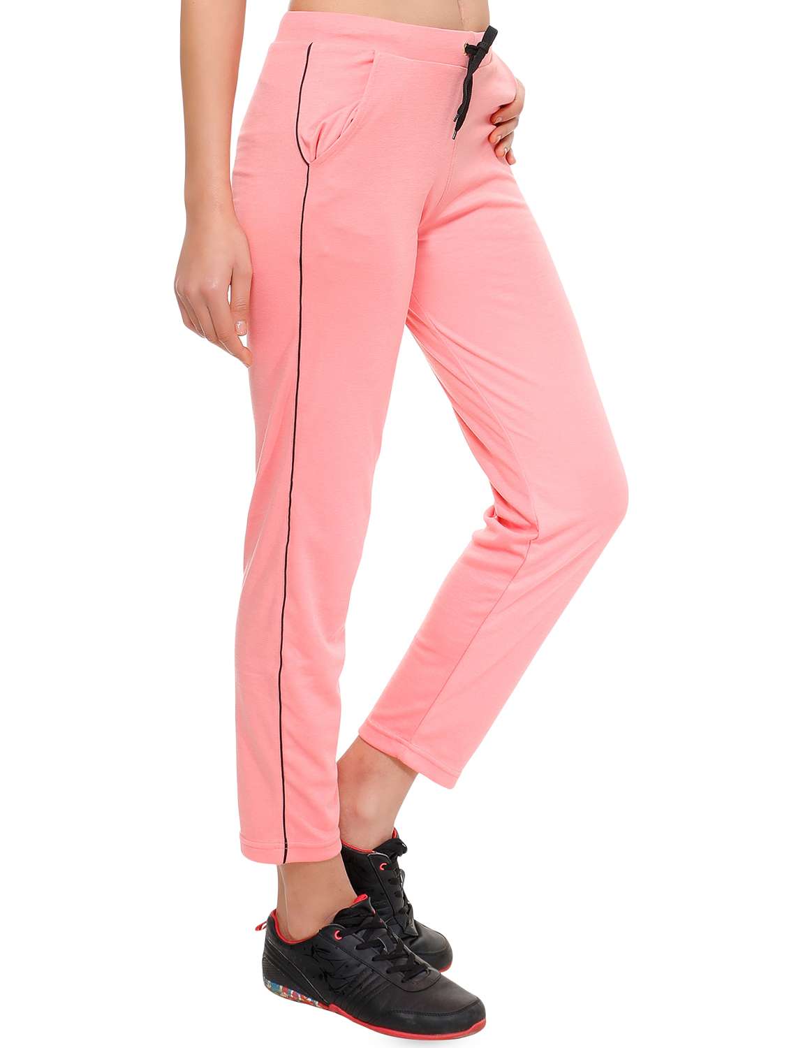 drawstring waist solid track pant - 16669300 -  Standard Image - 1