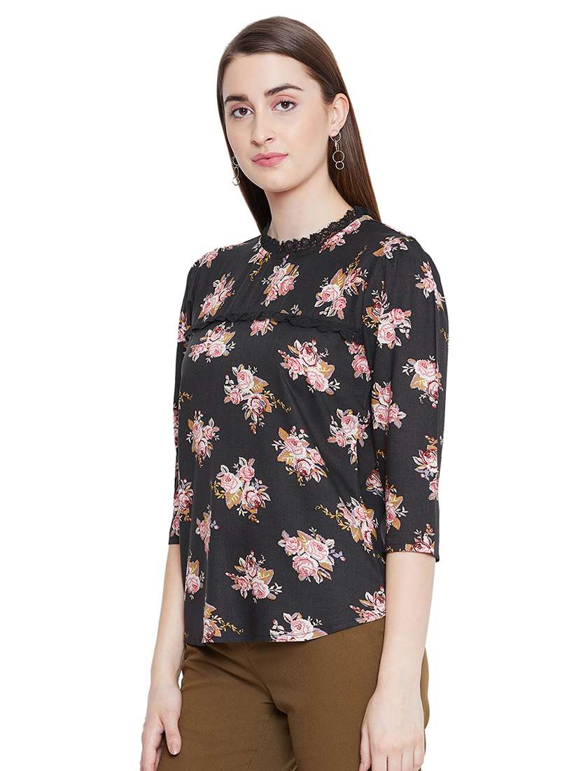 women's straight mock neck top - 16670612 - Standard Image - 1