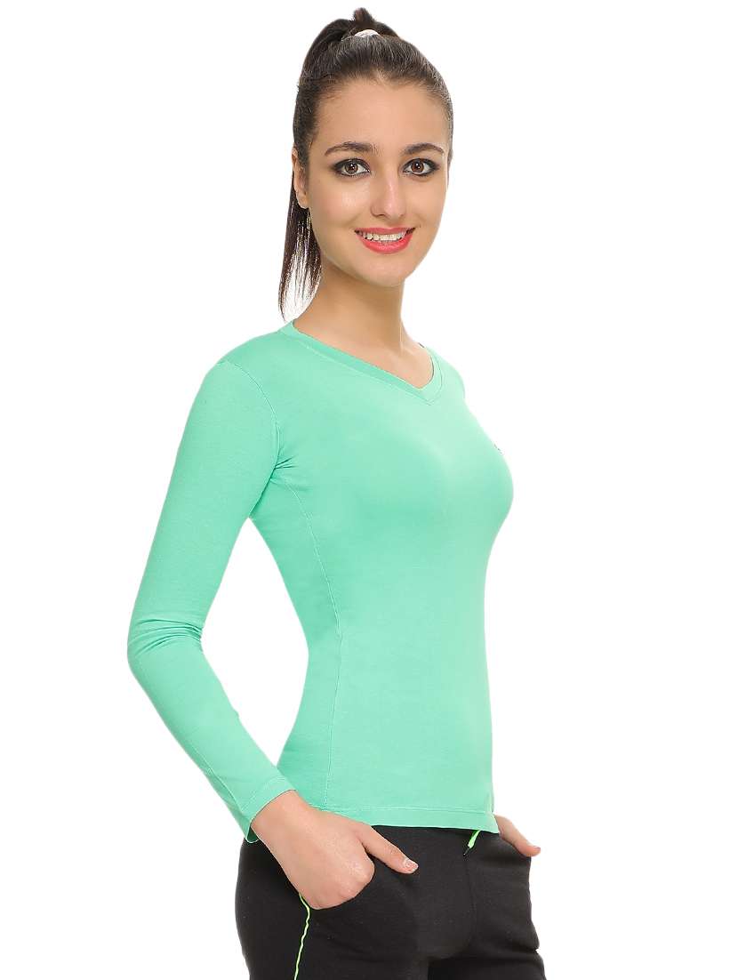 long sleeved solid tee  - 16672236 -  Standard Image - 1