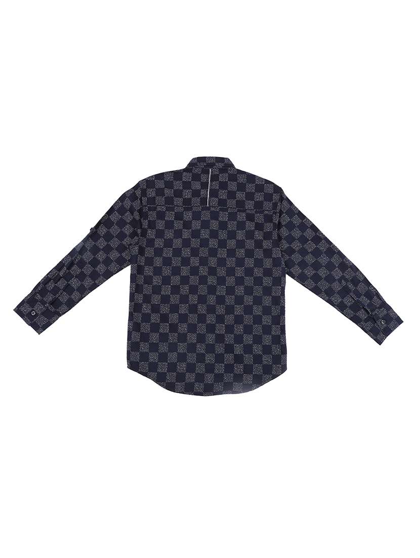 dark blue cotton shirt - 16672438 - Standard Image - 1