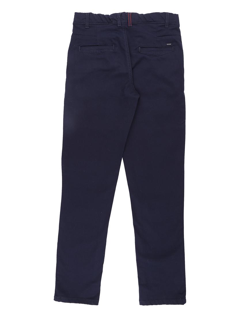 dark blue cotton blend casual trouser - 16672544 - Standard Image - 1