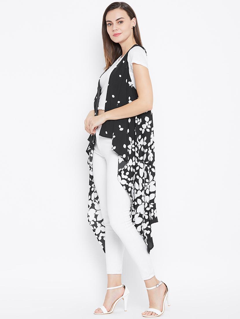 printed asymmetric shrug - 16673569 - Standard Image - 1