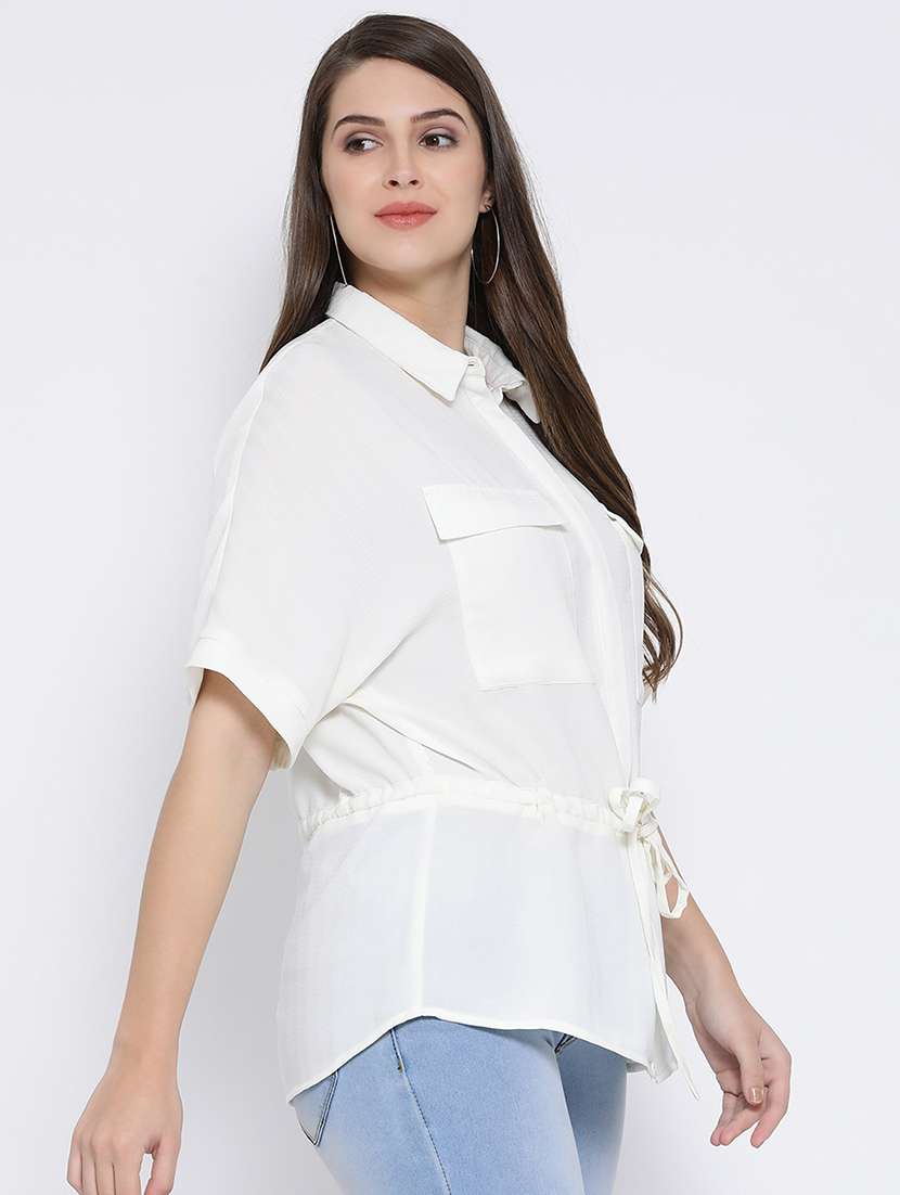 tie knot pocket detail shirt - 16673833 -  Standard Image - 1