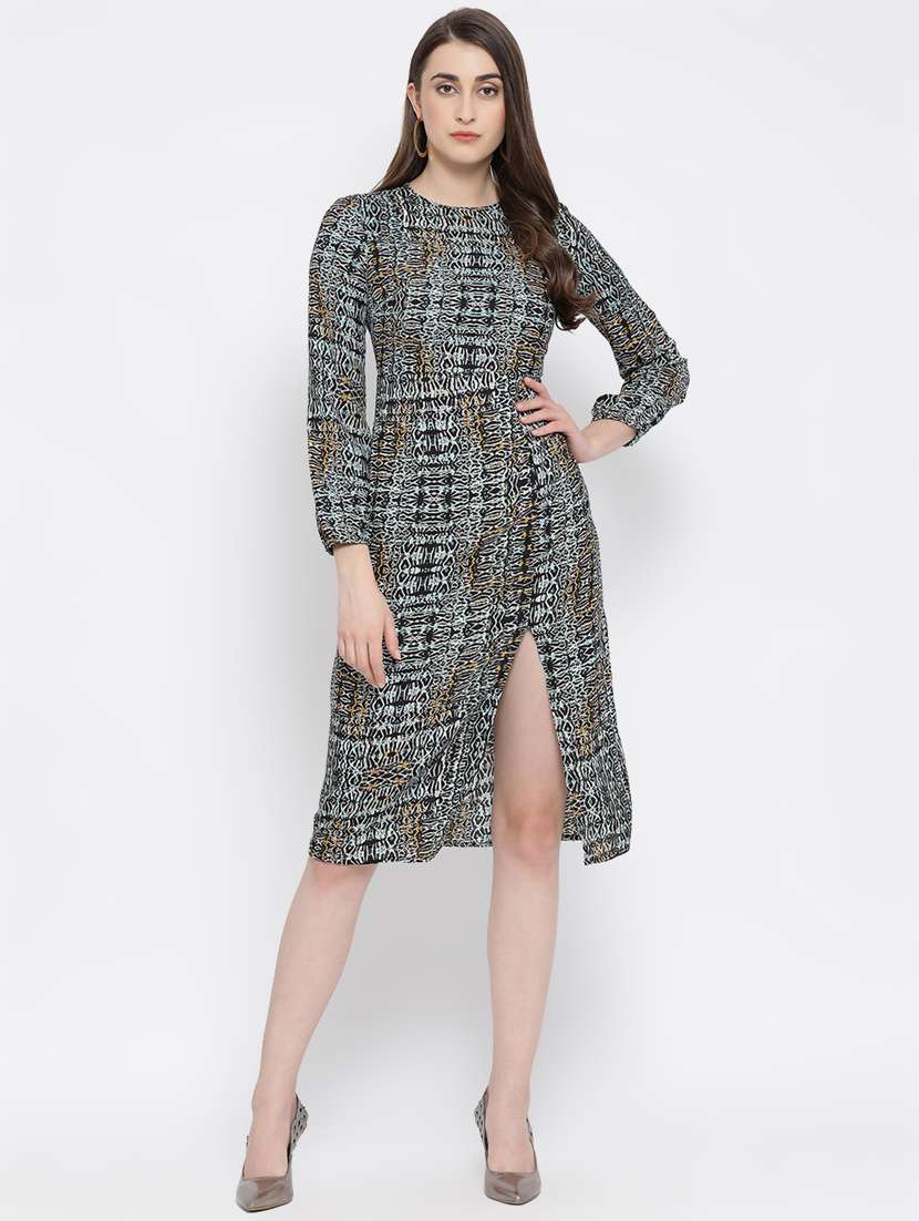 women's fit & flare abstract dress