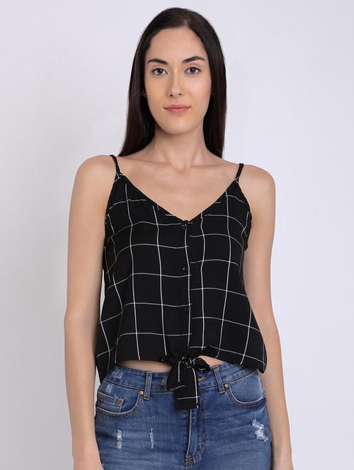 women's straight shoulder strap top - 16675211 - Standard Image - 0