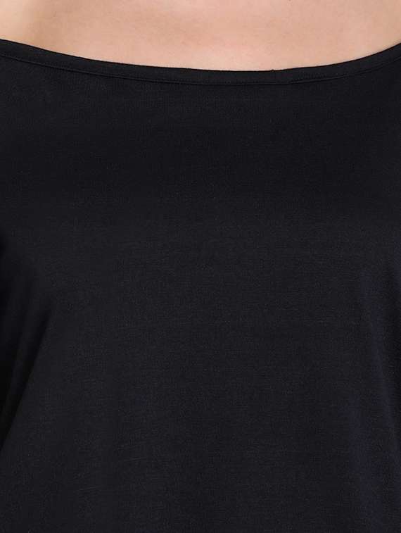 cold shoulder knotted hem top - 16675221 -  Standard Image - 4