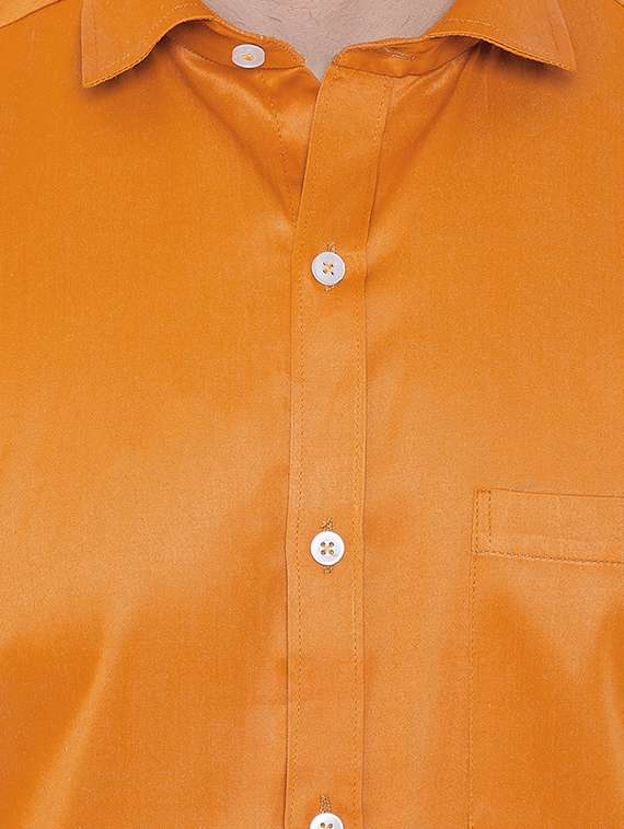 mens solids formal shirt - 16675459 - Standard Image - 4