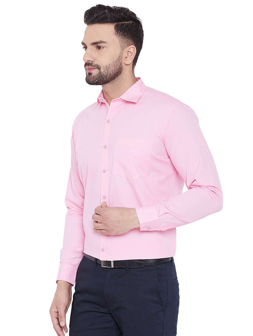 mens solids formal shirt - 16675461 - Standard Image - 1