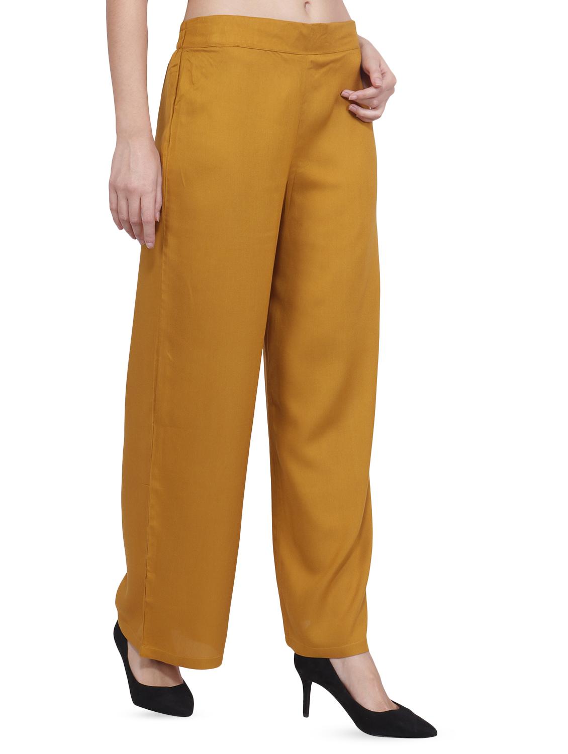 high rise solid flared palazzo - 16677012 -  Standard Image - 1