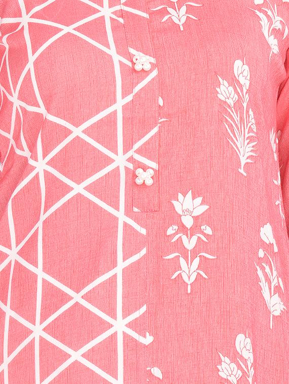floral printed kurta palazzo suit set - 16677545 - Standard Image - 4
