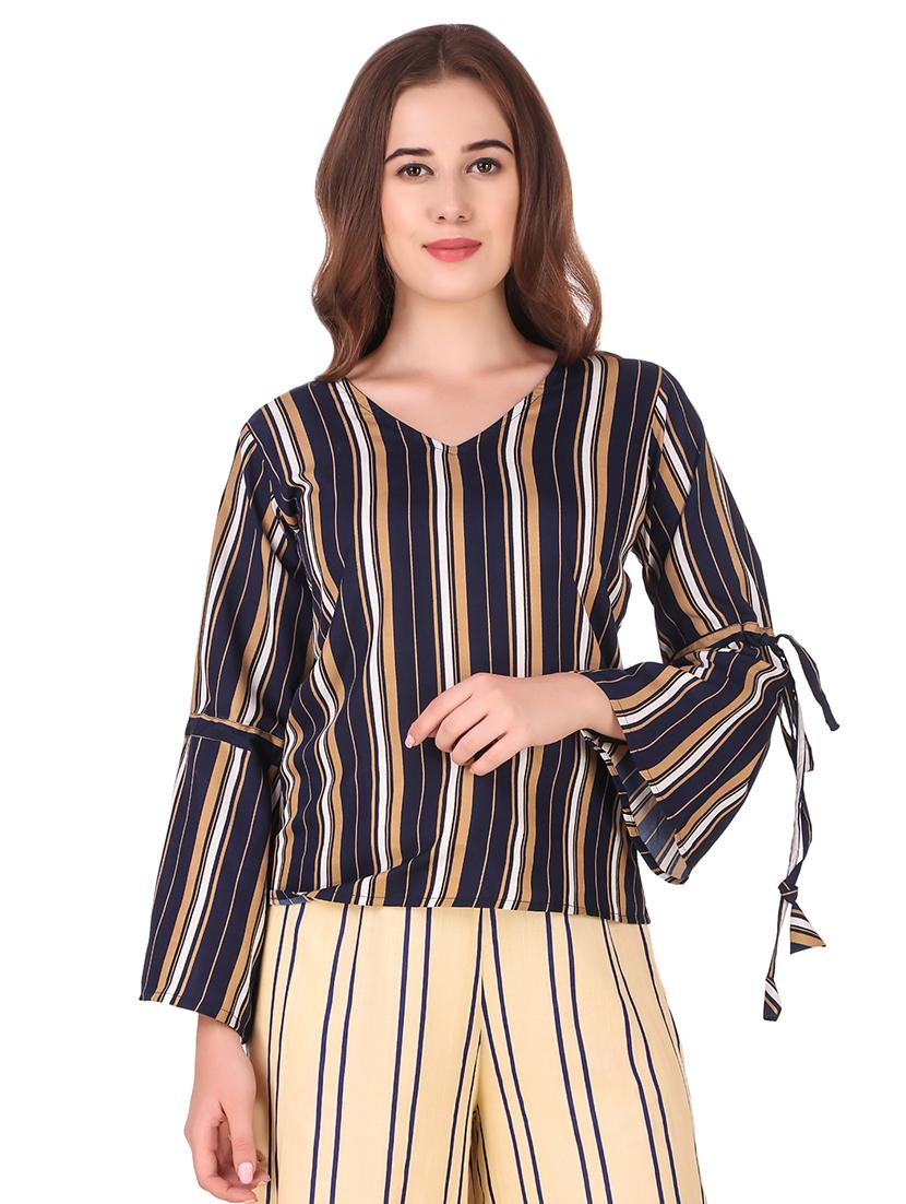 women's straight v neck top - 16677902 - Zoom Image - 0