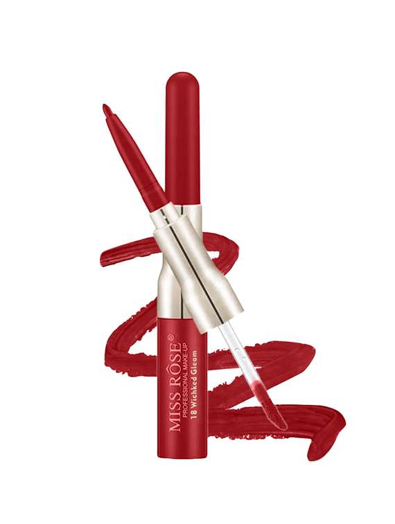 miss rose lipliner plus matte finish lip color shade#18