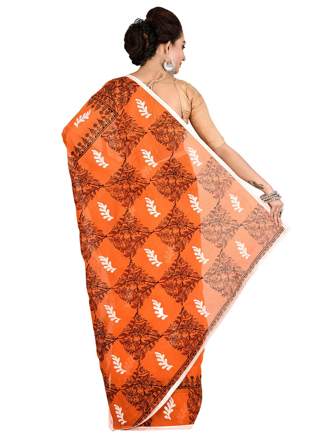 tant handloom saree with blouse - 16678282 - Standard Image - 1