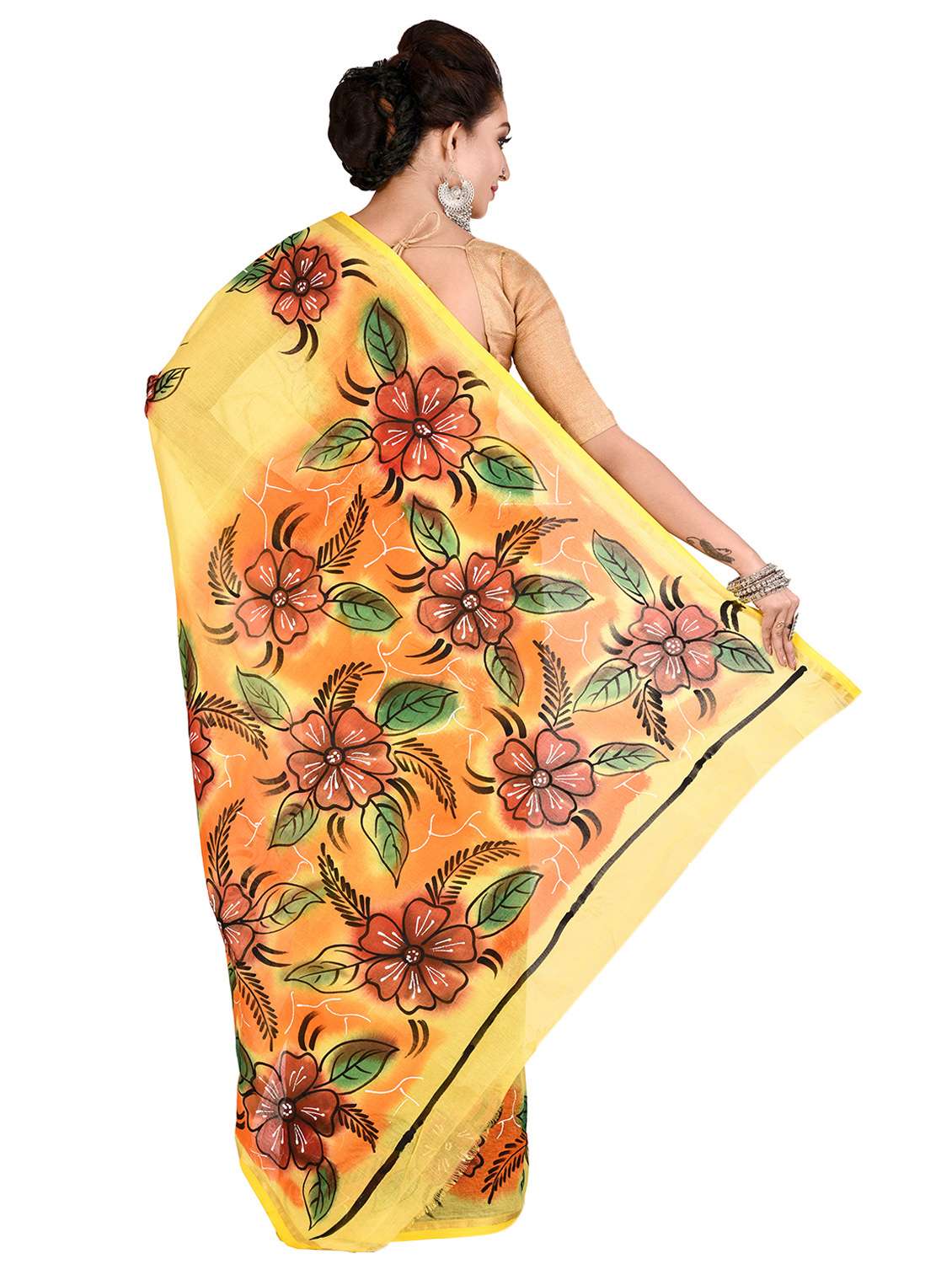 tant handloom saree with blouse - 16678285 -  Standard Image - 1