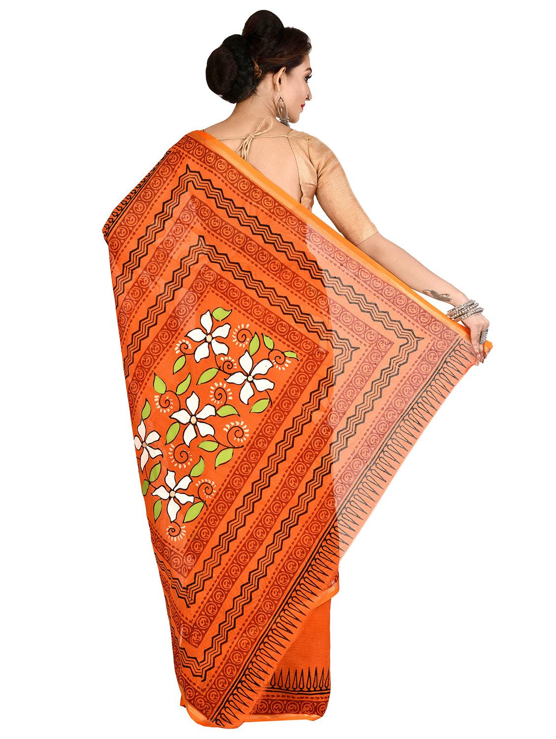 tant handloom saree with blouse - 16678288 - Standard Image - 1