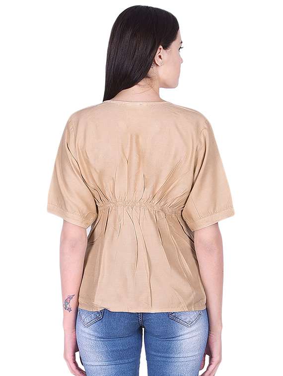 women's straight round neck top - 16680142 -  Standard Image - 1