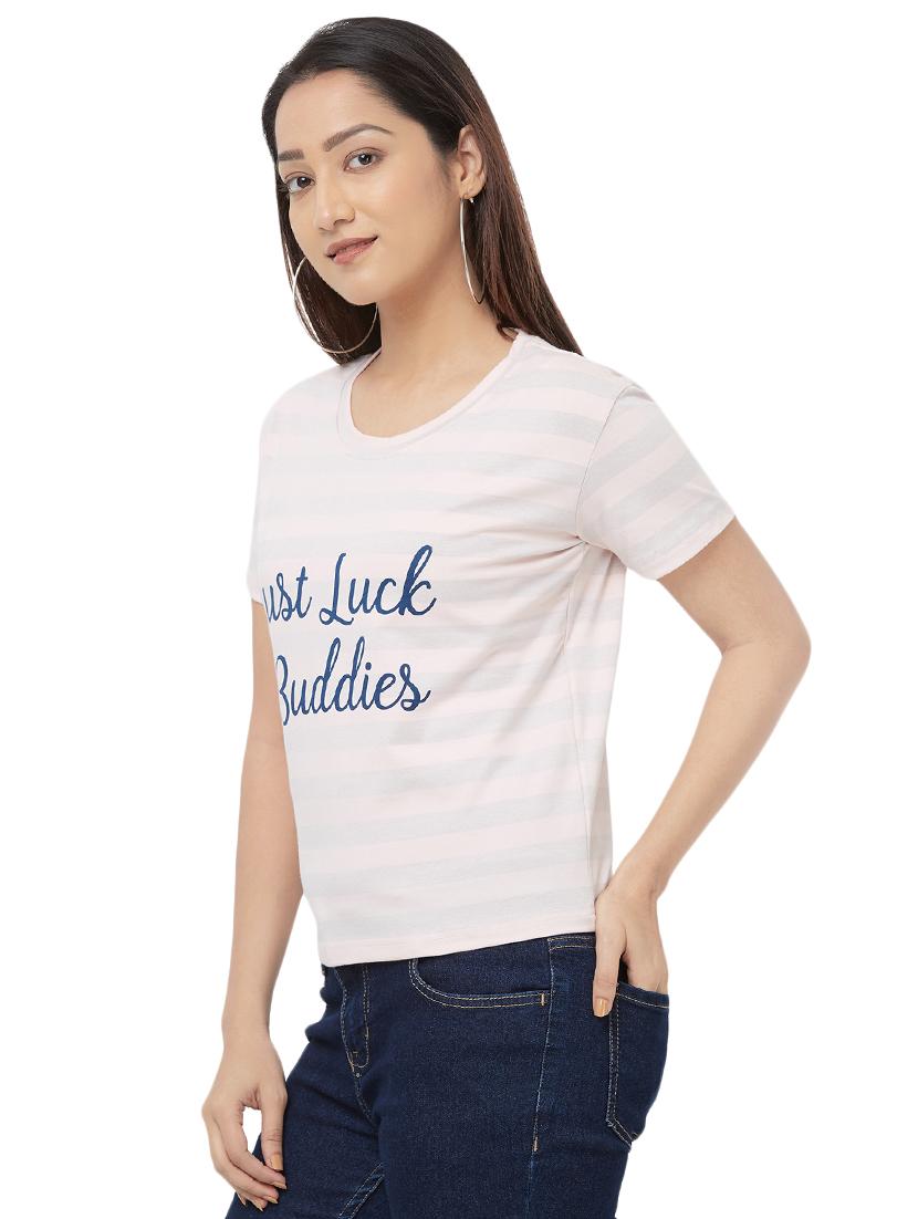 round neck printed tee - 16680208 - Standard Image - 1