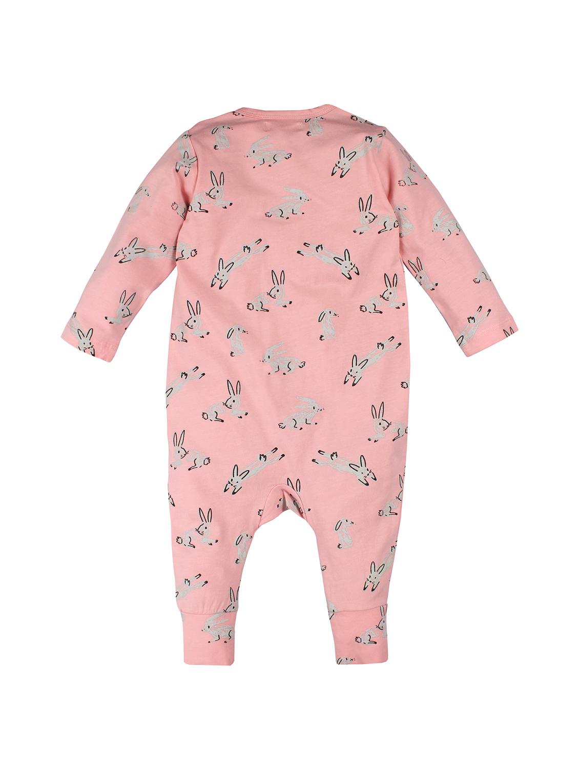 pink cotton rompers onesies - 16681628 - Standard Image - 1