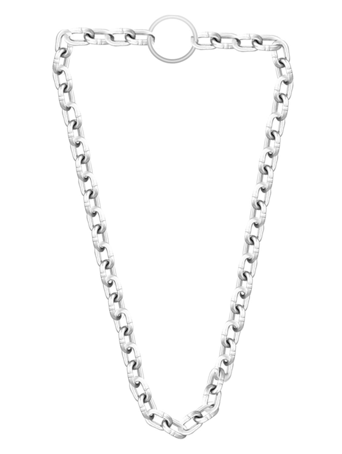 silver metal chain necklace - 16684102 - Standard Image - 1