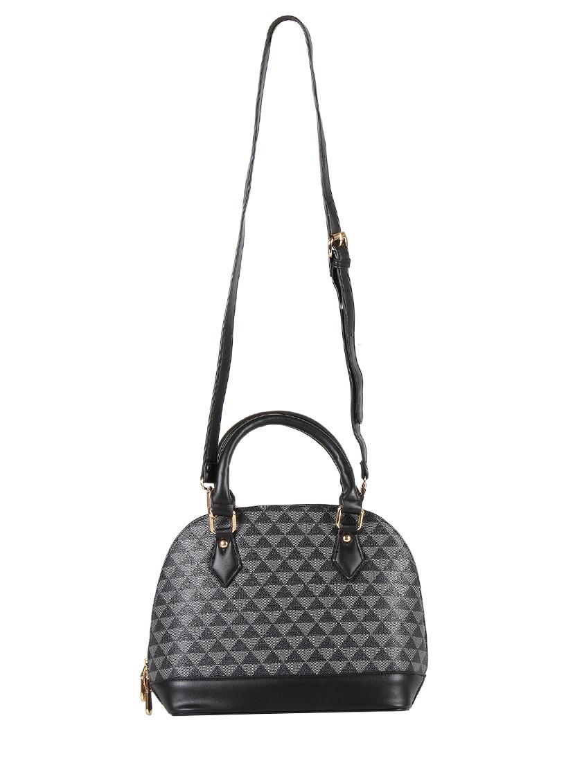 black leatherette regular sling bag - 16684699 -  Standard Image - 1