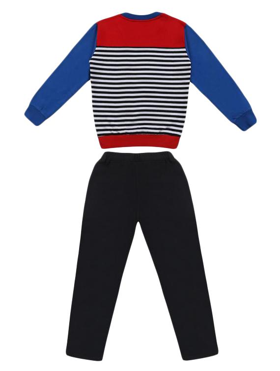 crew neck striped track wear - 16684808 - Standard Image - 1