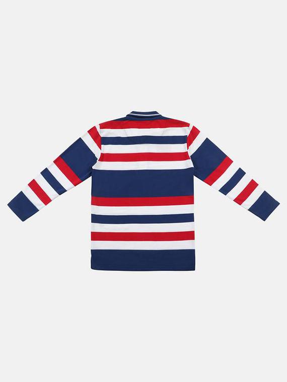 polo neck long sleeved cotton t-shirt - 16688689 - Standard Image - 1