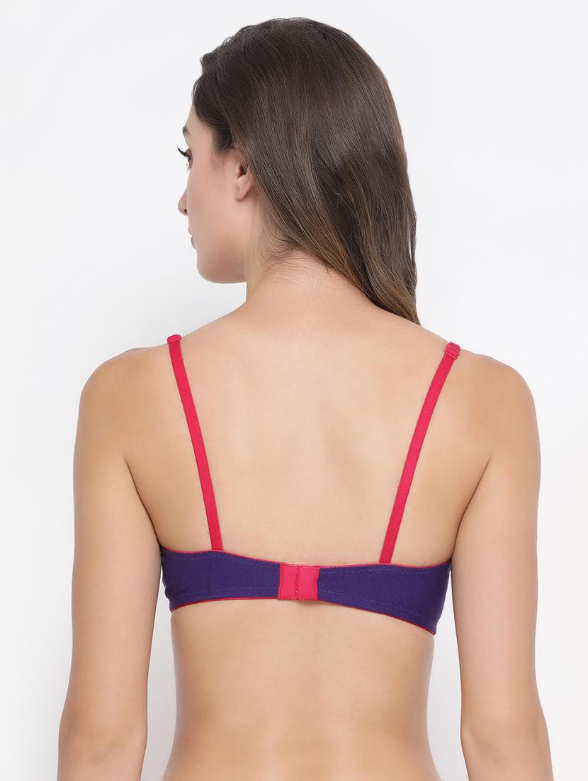 contrast bow patch solid bra - 16692718 -  Standard Image - 1