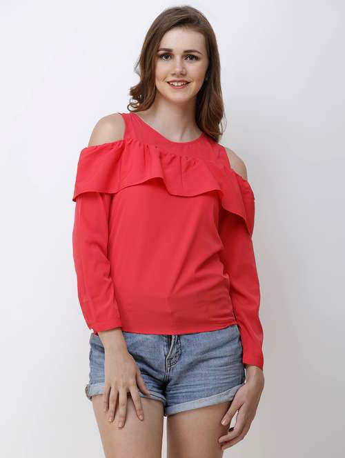 women's layered round neck top - 16694219 - Standard Image - 0