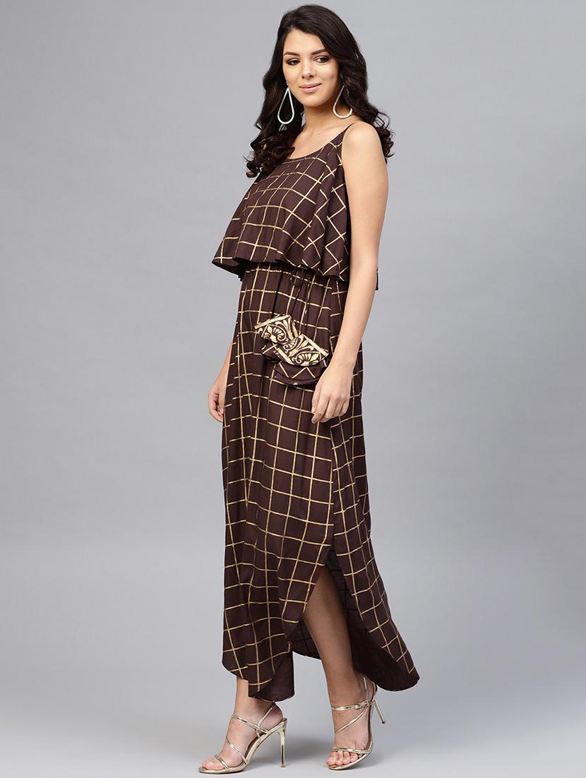 cami neck layered high low dress - 16694722 - Standard Image - 1