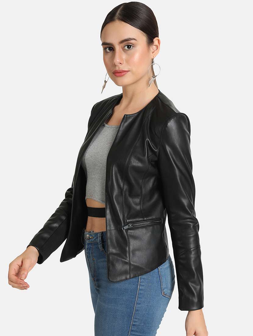 long sleeved leather jacket - 16694948 -  Standard Image - 1