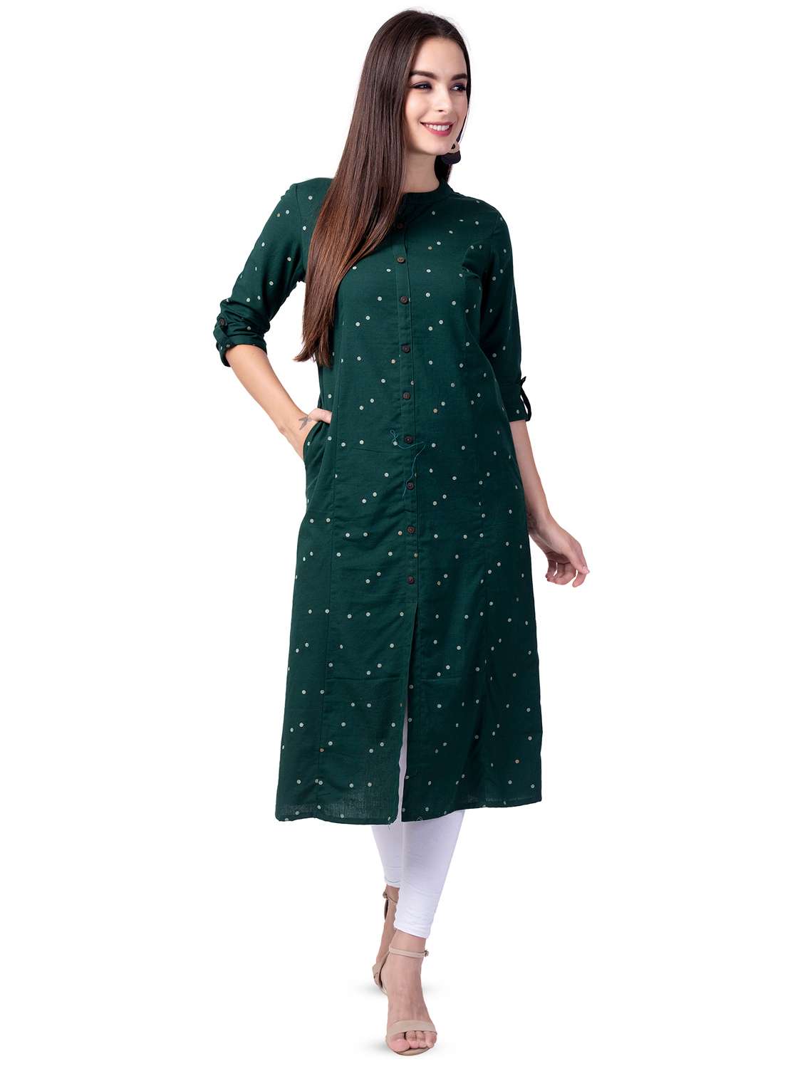 printed a-line kurta