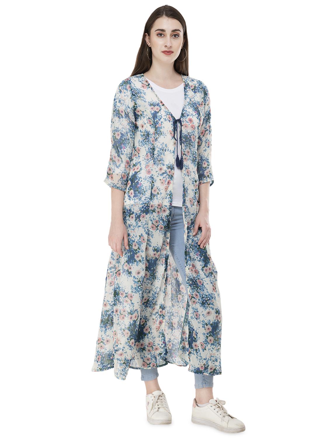 floral printed regular shrug - 16695742 - Standard Image - 1